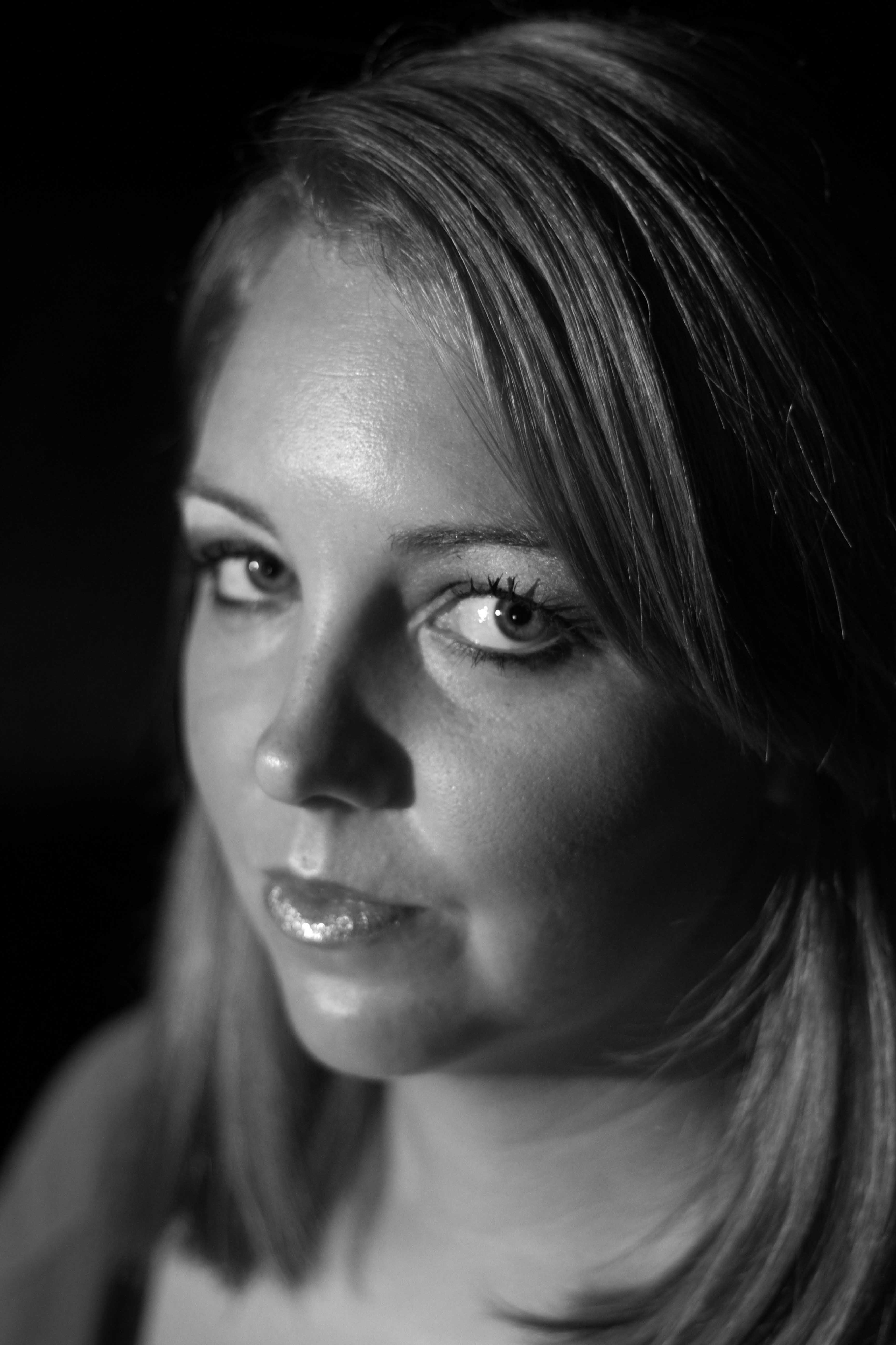 Taken from a session with model Bridget Whitworth. Notice the tonal range stretches completely from black to white. 