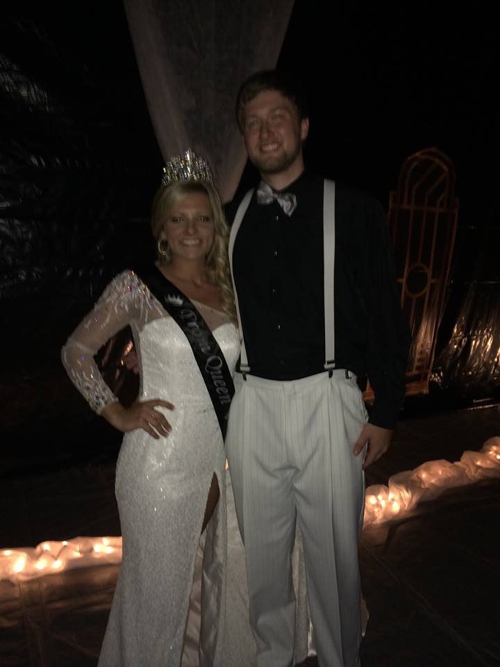 Prom King and Queen Trevor Jenkins and Mckinzey Smith