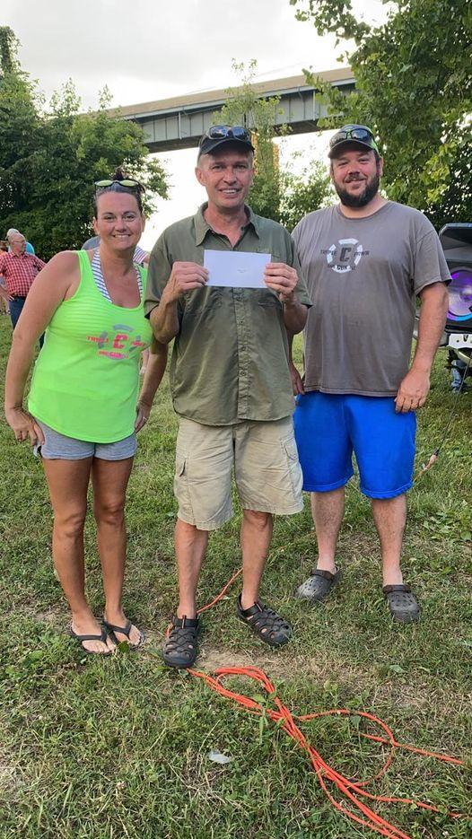 Kendall Embry won five hundred dollars for his tagged fish from Triple C Pawn Shop.