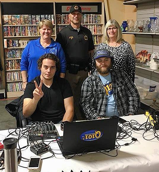 Sherry Johnson, Scottie Ward, and Suzanne Brosnan dropped off their donations on Friday.  DJ's Sean Whittinghill and Brent Clark manned the microphones.