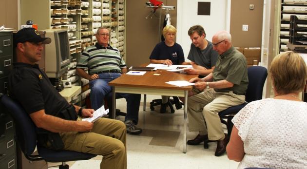 Sheriff Scottie Ward, Dale Franklin, Cheri Werner, Hunter Peay, Dallas Embry and Sherry Johnson.