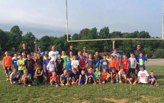 Butler County Bears Jr. Pro Football hold camp