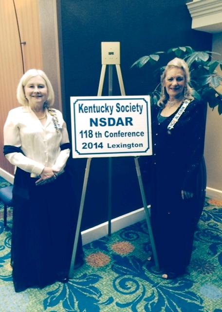 Cynthia R. Hensley, past BCNSDAR Regent and Jane Eaton-Henderson, Regent 2014-2016 at conference.