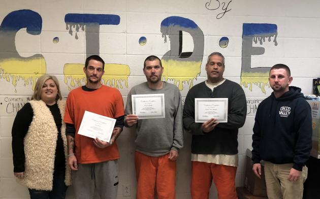 Tara McMillin, Class D Coordinator for the Butler County Jail, Travis West, James Conkright, Jerome Mahoney, Magistrate Dillon Bryant