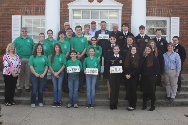 Kentucky Agriculture Commissioner Ryan Quarles visited Morgantown Monday to promote Ag Tag donations.
