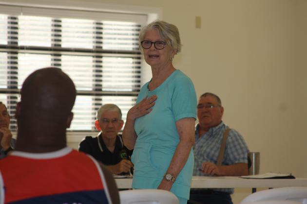 Barbara Reeves addresses the City Council concerning fireworks.