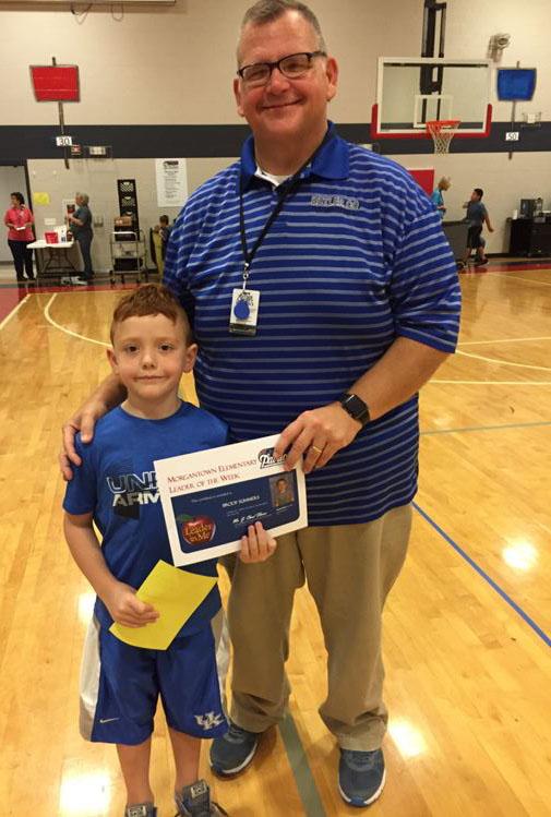 Overall Classroom Leader of the Week Brody Summers