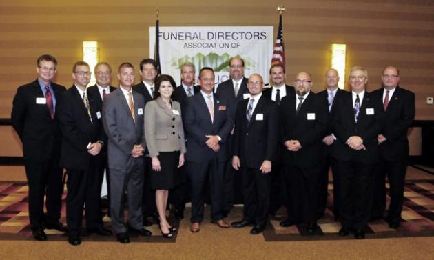  2015-2016 FDAK OFFICERS  (l to r) front row – Central District Director: Grant Bolt from Georgetown; Southern District Director: Gerald M. “Marty” Jones II from Morgantown; Southcentral District Director: Brandy Harwood from Tompkinsville; President: Robbie Brantley from Brownsville; Immediate Past-President: Doug Stanley from Williamstown; Eastern District Director: Rusty Preston from Paintsville; Sergeant-at-Arms: Rob Riley from Carrollton  