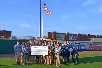 The band raised over $1200 by having a fundraiser with the BG Hot Rods.