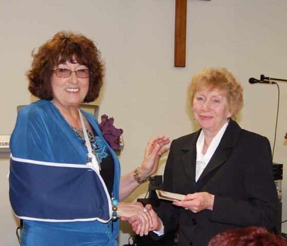 Shirley Allen, of MCRC and Volunteer of the Year, Iris Moore