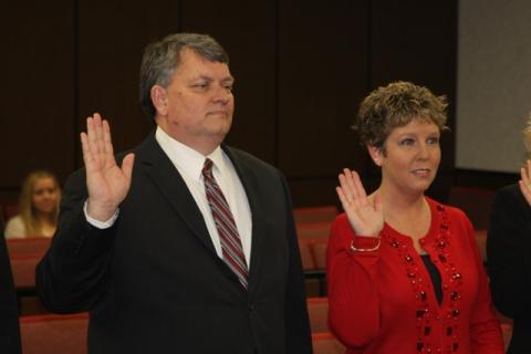 Commonwealth Attorney Tim Coleman and Circuit Clerk Melissa Cardwell
