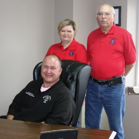 EMS Director Brian McKinney and board members Debbie Worley and Don Sullivan