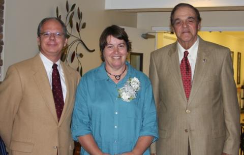 Congressman Brett Guthrie, Magie Dockery, and Woody Allen.