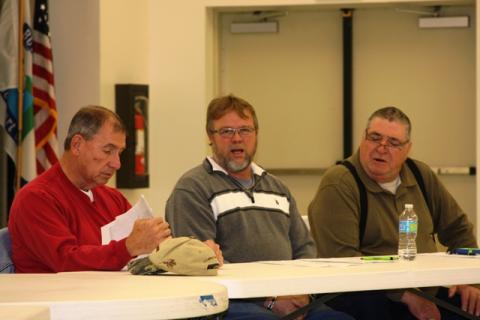 Councilmen Gary Southerland, Terrell House and Allen Meredith.