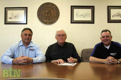 Gregg Weathers, Judge David Fields, and Dennis Ingram, WRECC Board member