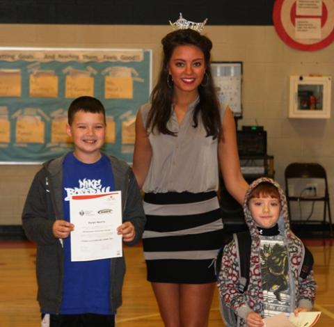 Hayden Summers and Dylan Norris with Miss Kentucky