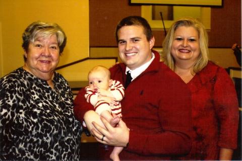 Shirley Embry, Maddux Goff, Chase Goff and Kathy Goff