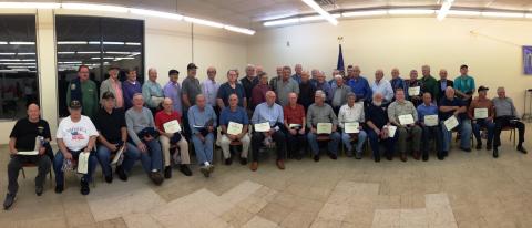 48 Vietnam Veterans accepted recognition at the Vietnam 50th Commemorative Anniversary Dinner