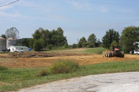 Ground work for the new Dollar General Store located between Hood's Market and Sonic.