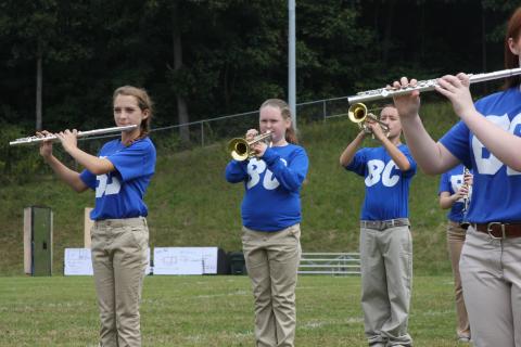 BCMS Band played the National Anthem