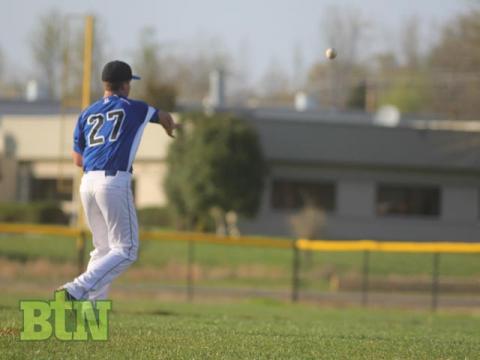Flener makes the throw to first