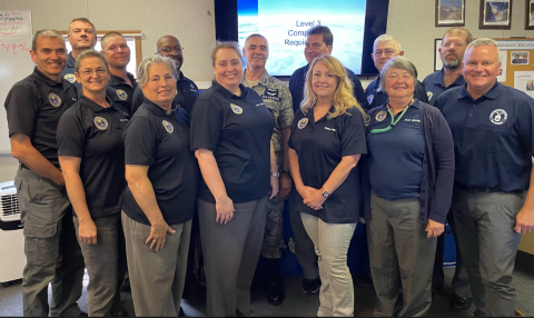 11 Participants, 1 director, and 2 instructors of the Civil Air Patrol’s Kentucky Wing Level 3 Leadership Training Course. in Bowling Green, KY June 2-25
