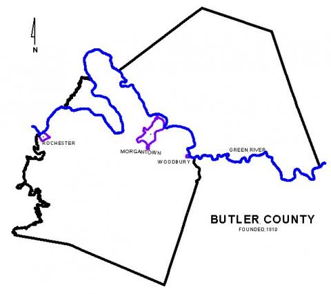 Map of Butler County