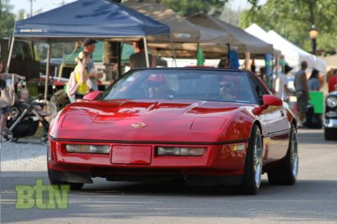 Dwight Jenkins in his Corvette