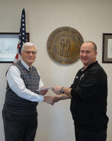 Judge-Executive David Fields and EMS Director Brian McKinney