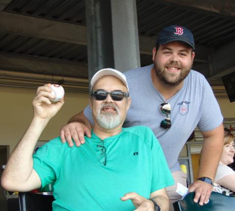 Ricky Murray throws out the first pitch.