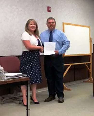 Julie Trovillion and Judge Tim Flener