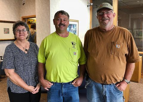 Joyce Nally, Timmy Pendley, and Randall Gaskey