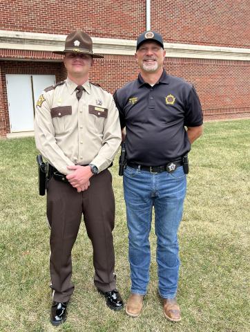 Deputy Hunstad and Sheriff Scottie Ward