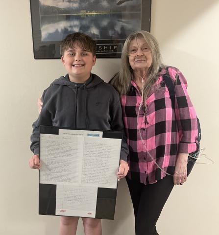 Nolan Suiter and Grandmother Tina Flener