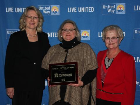 Kay Romans accepts for Morgantown Bank & Trust
