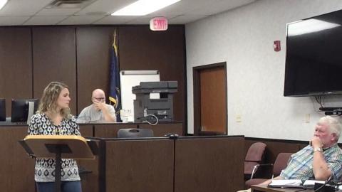 Butler County Animal Shelter Director Ruby Fooks addresses the court.