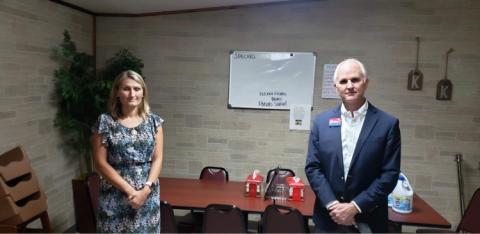 Jenny Hines and Judge Chris McNeil