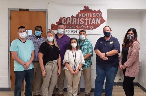 Kentucky Christian Recovery Staff and Mayor Phelps