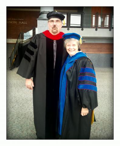 Dr. Darryl Dockery and  Sister Cheryl Clemons Academic Dean of Brescia University.
