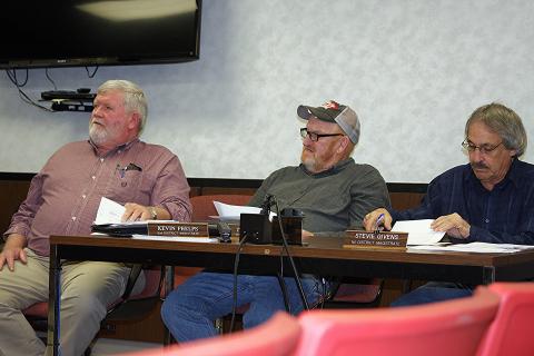 Magistrates Kevin Phelps, Timmy Givens, and Stevie Givens