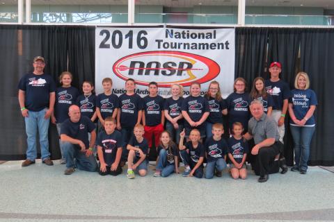 MES Archery Team at the National Tournament