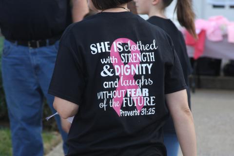 Kim Moore's shirt.