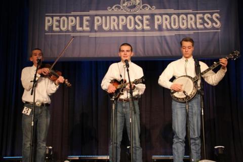  The Butler County Boys Bluegrass Band performs at the 2014 KFB Variety Showcase in Louisville.