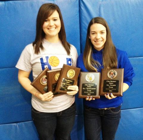 BCHS Lady Bears Katie Graham and Madeline Drake