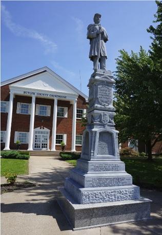 The Civil War monument is one of only two in Kentucky to honor both sides - Union and Confederacy - during the Civil War.  It was dedicated in 1907. 