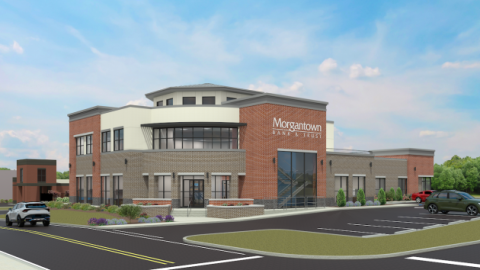Morgantown Bank & Trust is proud to announce the construction of a new state-of-the-art office in Morgantown, a multimillion-dollar project that represents a significant investment in the future of the bank and the city. The new 14,200-square-foot facility will be built at 202 N. Main Street, the site of the current employee parking lot, directly across from the bank’s existing Main Office at 201 N. Main Street. A skywalk will connect the new building to the Data Center at 208 N. Main Street, creating a coh