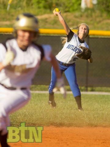 Payton Grubb makes the throw home