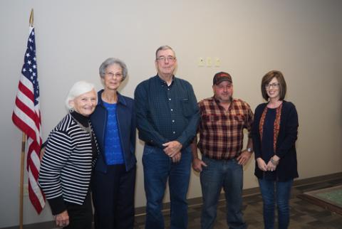 The five Presidents: Betty Farris, Judy Dye,Danny Dye,Tony Wilson and Anita Ausbrooks