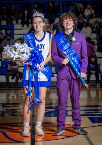 Queen Bailey Moore and King Logan Givens  photos  by Adam Williams