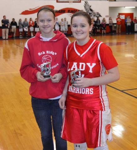 Hannah Burden and Delaney Cooper were named JV Girls All-Tournament.